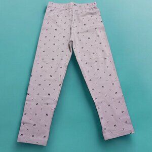 Pepco Full length Soft Cotton leggings Skinny Fit Purple With Alphabets NWOT